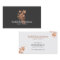 Rose Gold Floral Logo on Dark Gray