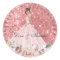 Rose Gold Floral Quinceañera Thank You Favor