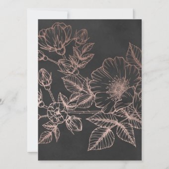 Rose Gold Floral Ten Questions Wedding Game Zazzle