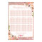 Rose Gold Floral Wedding Seating Plan Chart