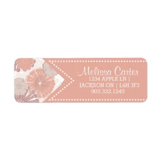 Custom Rose Gold Floral Labels from Zazzle Custom Rose Gold Floral Labels from Zazzle