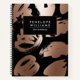 Rose Gold Foil Abstract Notebook