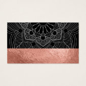 Rose Gold Foil and Damask Pattern (Back)