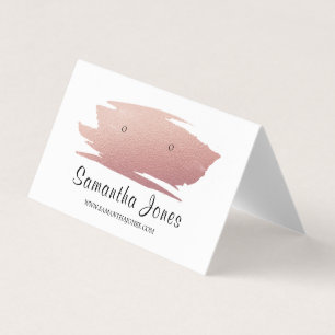 Rose Gold Foil Brushstroke, Jewelry Display Card