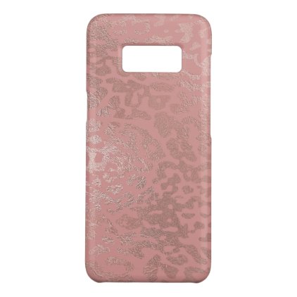 Rose Gold Foil Cheetah Animal Pattern Case-Mate Samsung Galaxy S8 Case