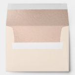 Rose Gold Foil-effect Inside Lined Envelope at Zazzle
