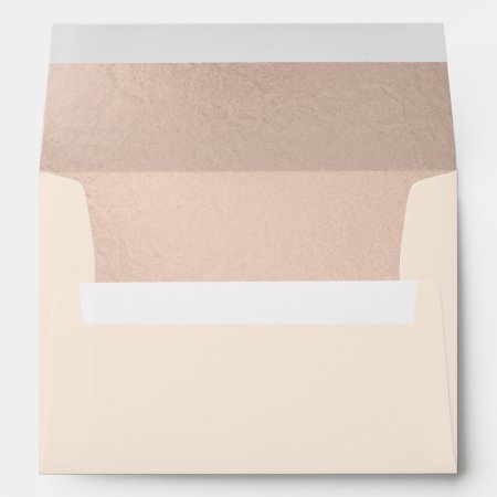 Rose Gold Foil-effect Inside Lined Envelope