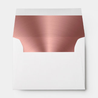 Rose gold foil envelope