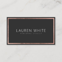 Rose gold foil frame elegant trendy minimal modern