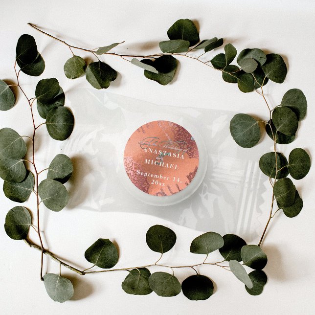 Rose Gold Foil Luxury Glam Elegant Stylish Wedding Life Saver® Mints (Creator Uploaded)