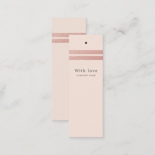 Rose Gold Foil Stripes  Blush Pink Gift Tags