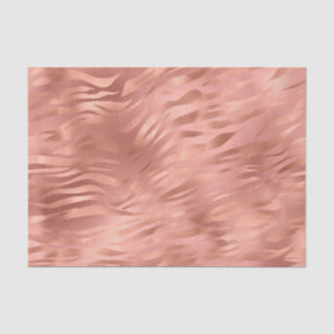 Rose Gold Foil Tiger Stripes Tissue Paper
