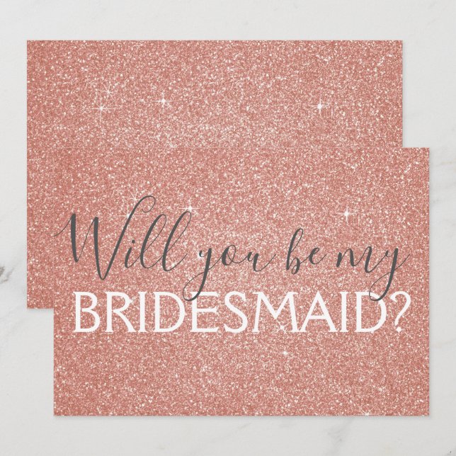 Rose Gold Foil Twenty One 21st Birthday Invitation (Front/Back)