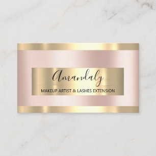 Rose Gold Frame Event Planner Elegant  Business Card