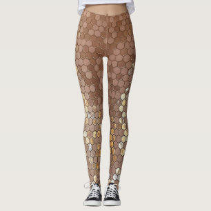 Rose Gold Geometric Leggings