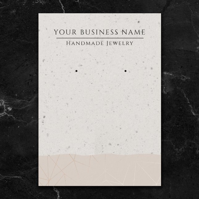 Rose Gold Geometric Modern Earring Display Cards (Creator Uploaded)