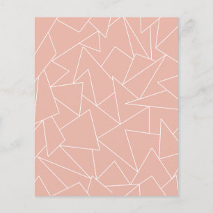 Rose gold geometric scrapbook paper