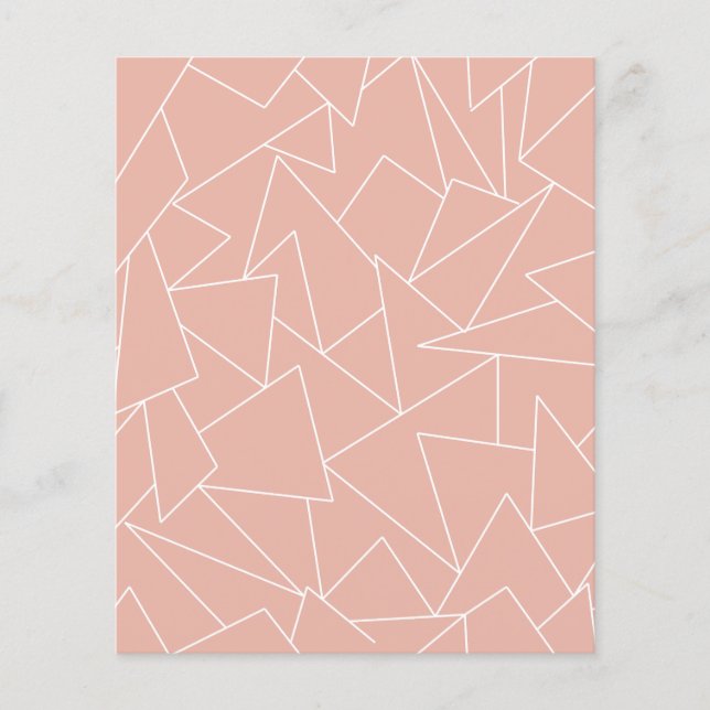 Rose gold geometric scrapbook paper (Front)