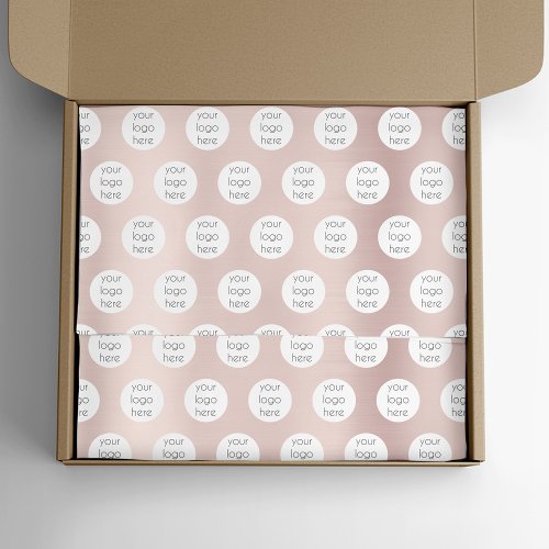 Rose Gold Girly Business Logo Packaging Branded  Tissue Paper