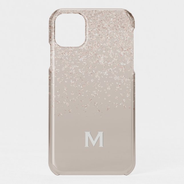 Rose Gold Gitter iPhone  Uncommon iPhone Case (Back)