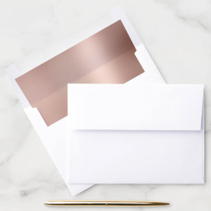 Rose Gold Glam Gradient Envelope Liner