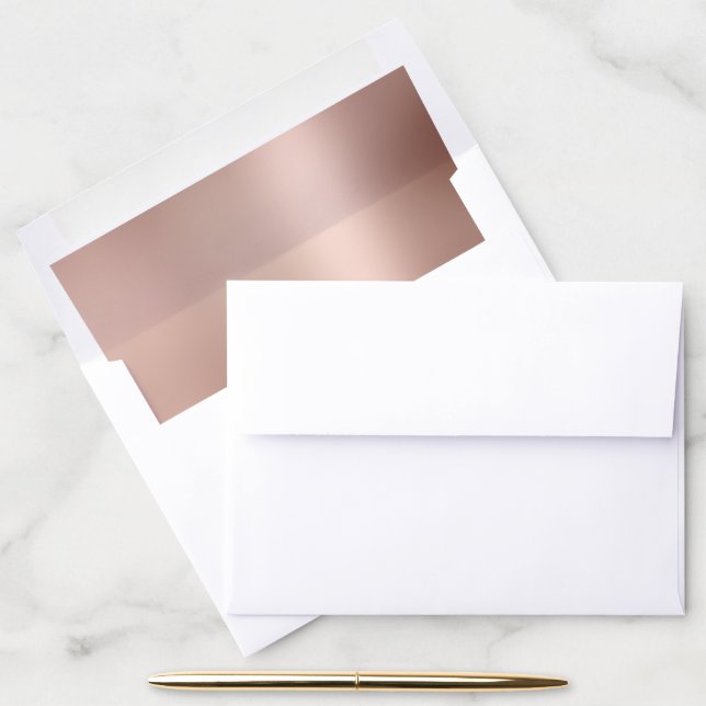 Rose Gold Glam Gradient Envelope Liner (Desk)