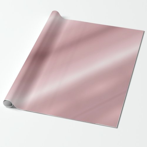 Rose Gold Glamour Modern Metallic Look Elegant Wrapping Paper
