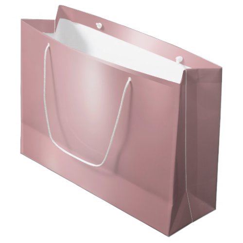 Rose Gold Glamour Modern Trendy Template Elegant Large Gift Bag