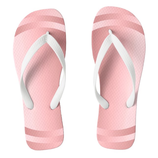 Rose Gold Glamour Template Trendy Modern Elegant Flip Flops (Footbed)