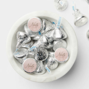 Rose Gold Glitter 90th Birthday Party Hershey®'s Kisses®