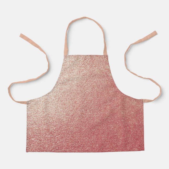 Rose Gold Glitter Apron (Front)