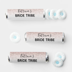 Rose Gold Glitter Bachelorette Party Favor Mints