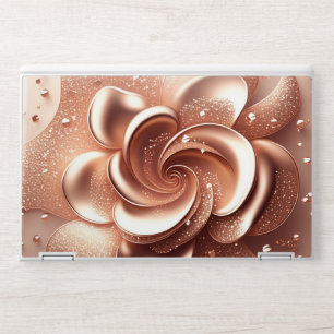 rose, gold, glitter, background HP laptop skin