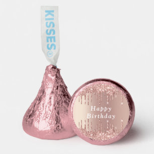 Rose Gold Glitter Birthday Hershey®'s Kisses®
