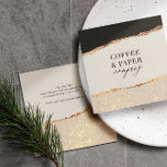 Rose gold glitter black pink modern square busines business card<br><div class="desc">Watercolor botanical foliage modern tropical business cards.</div>