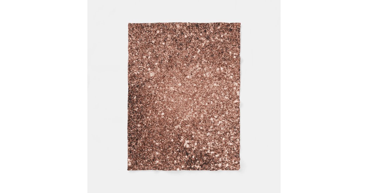 Rose Gold Glitter Blanket Zazzle
