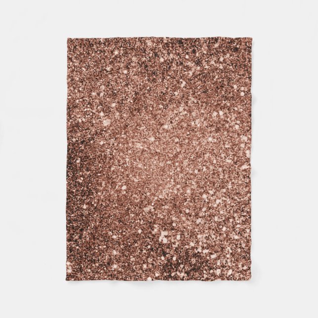 Rose Gold Glitter Blanket (Front)