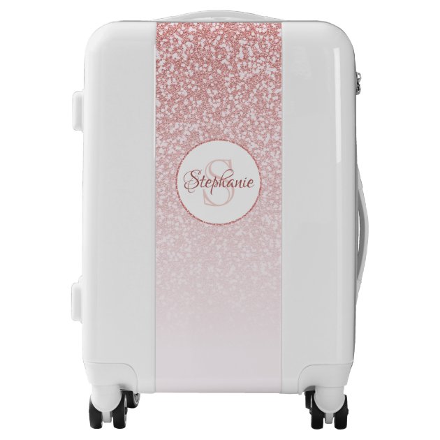 glitter carry on luggage