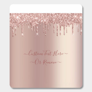 Rose Gold Glitter Breath Savers® Mints Custom Text