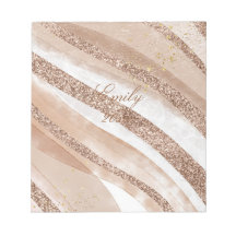 Rose Gold Glitter Brushed Design