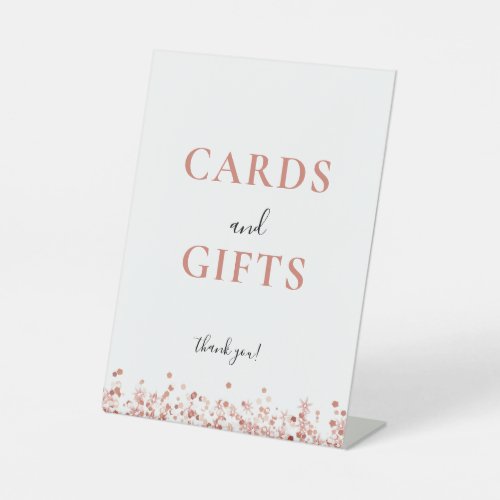 Rose Gold Glitter  cards gifts sign