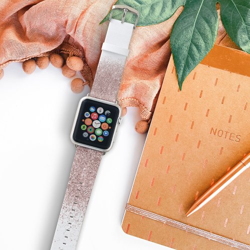 Rose Gold Glitter Confetti Dust Apple Watch Band