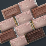 Rose Gold Glitter Custom Name Text Personalized Hershey's Miniatures<br><div class="desc">Personalized Custom Text Hershey's Miniatures with Rose Gold Blush Glitter Sparkly Drips Modern Birthday / Anniversary or Wedding Party Candy Favors - Add Your Unique Text / Name - Choose Font / Size / Color - or Remove Text - Make Your Special Gift - Resize and move or remove and...</div>