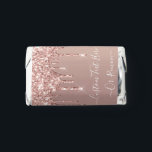 Rose Gold Glitter Custom Text Name Personalized Hershey's Miniatures<br><div class="desc">Personalized Custom Text Candy Favors with Rose Gold Blush Glitter Sparkly Drips Modern Candies - Add Your Unique Text or Remove - Make Your Special Candies Gift - Resize and move or remove and add text / elements with Customization tool. Choose Fonts / Size / Color ! Design by MIGNED....</div>