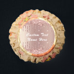 Rose Gold Glitter Custom Text Name Personalized Reese's Peanut Butter Cups<br><div class="desc">Candy Favors with Rose Gold Blush Glitter Sparkle Drips - Personalized - Choose / Add Your Unique Text / Name / Color / Font / Size - Make Your Special Party Favors Gift - Resize and move or remove and add elements / text with Customization tool. You can also transfer...</div>
