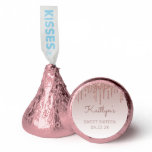 Rose Gold Glitter Drip Sweet 16 Party Hershey®'s Kisses®
