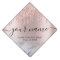 Rose Gold Glitter Drips Elegant Chic Typography