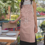 Rose Gold Glitter Drips Metallic Pink Personalized Apron<br><div class="desc">This design may be personalized by choosing the customize option to add text or make other changes. If this product has the option to transfer the design to another item, please make sure to adjust the design to fit if needed. Contact me at colorflowcreations@gmail.com if you wish to have this...</div>