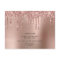 Rose gold glitter drips will you be my bridesmaid