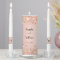 Rose gold glitter dust metal names wedding